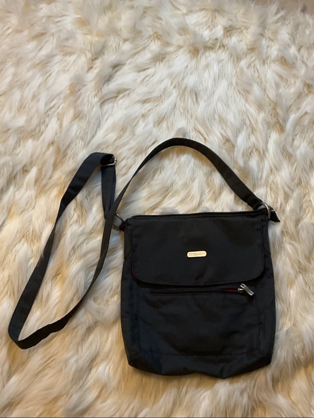 Baggallini Black Crossbody Nylon Shoulder Bag